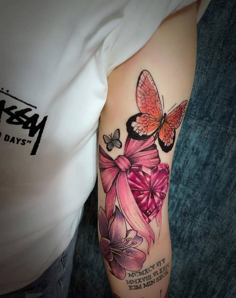 女孩纹身图片_手臂纹身图案