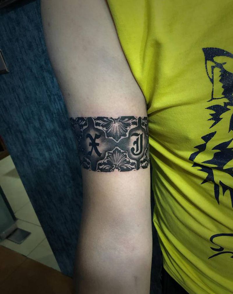 臂环纹身图片_手臂纹身图案