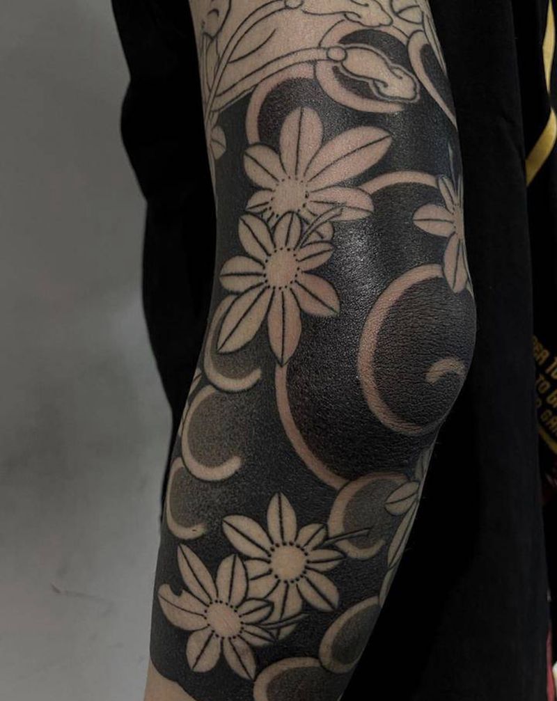 画臂纹身图片_手臂老传统纹身图案