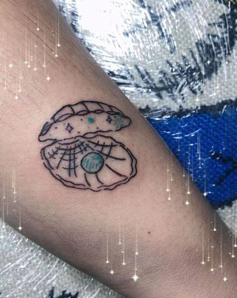 小珍珠纹身图片_手臂小清新纹身图案