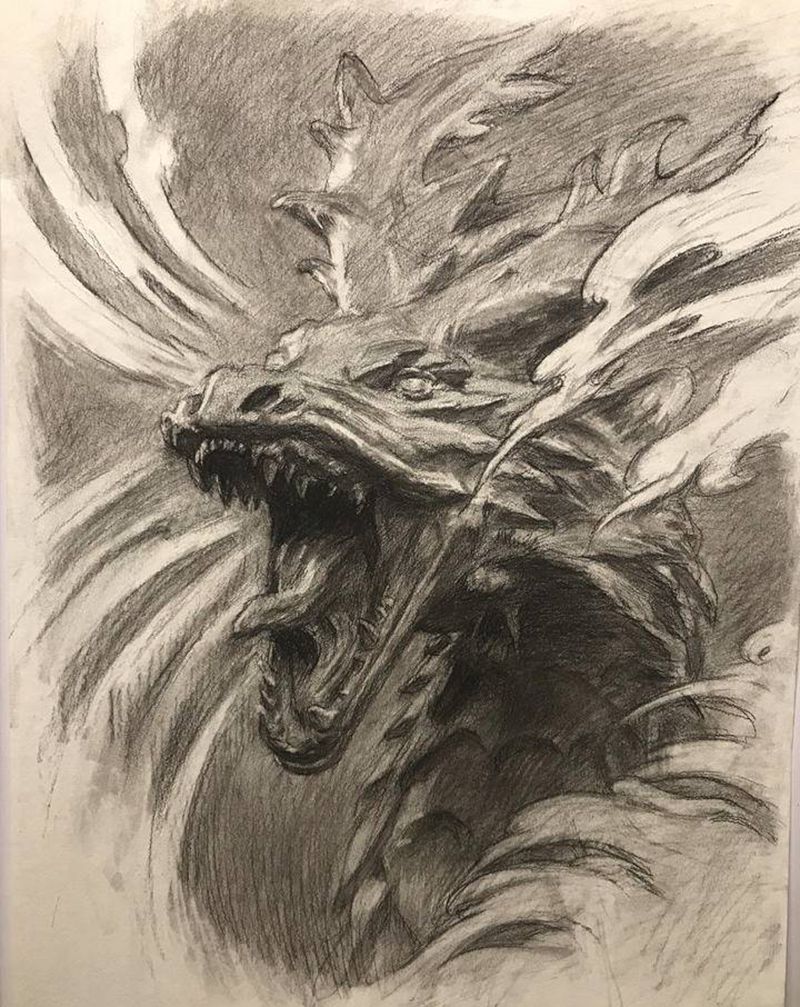 龙纹身图片_新传统纹身图案