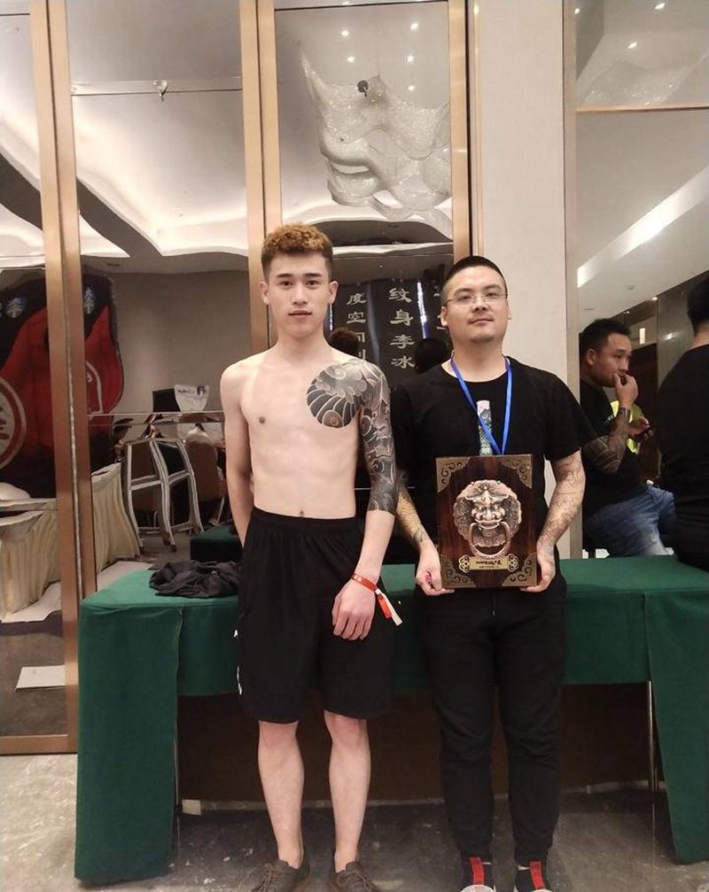 七分袖，般若纹身图片_老传统纹身图案