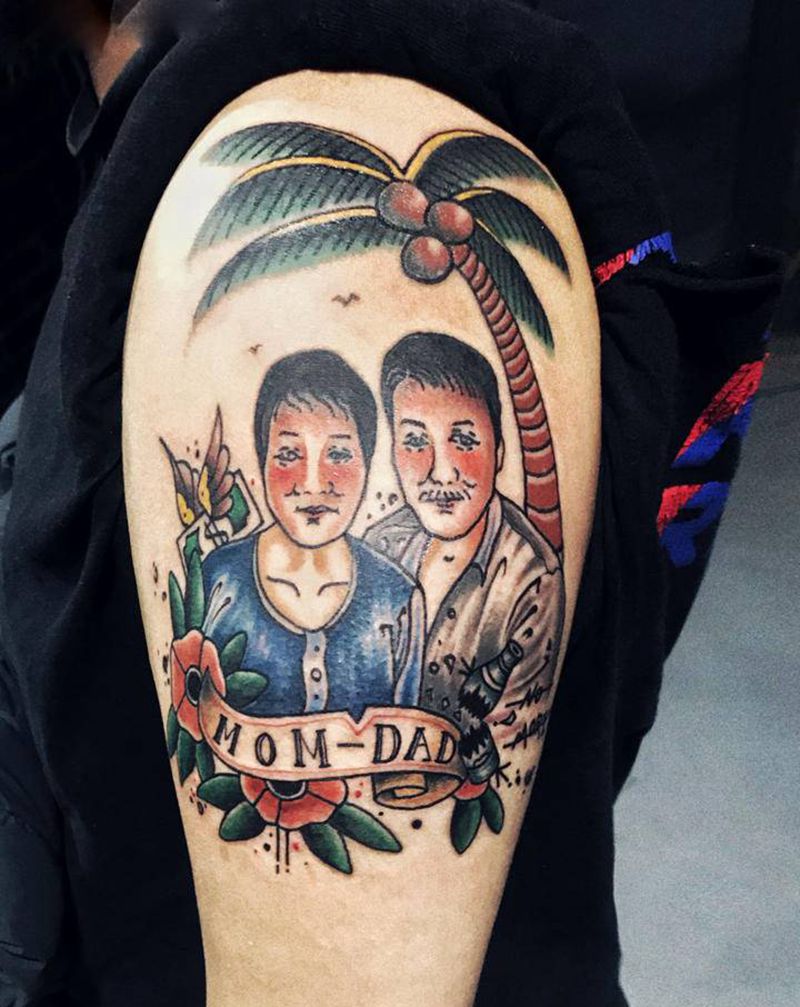 不一样的风格纹身图片_手臂纹身图案