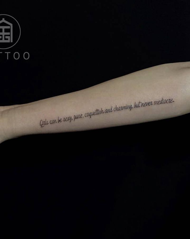 字母纹身纹身图片_手臂字母英文纹身图案