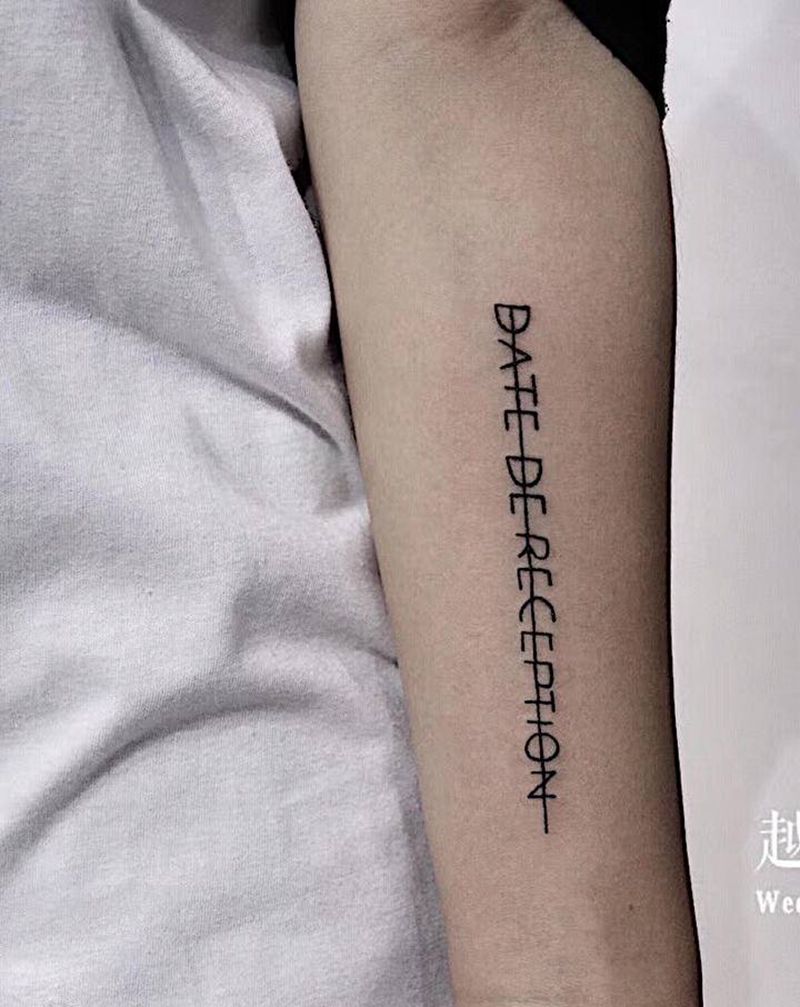 英文合集纹身图片_手臂花体字纹身图案