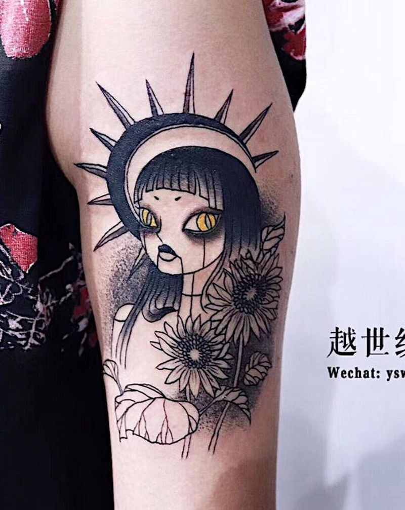 暗黑纹身图片_手臂纹身图案