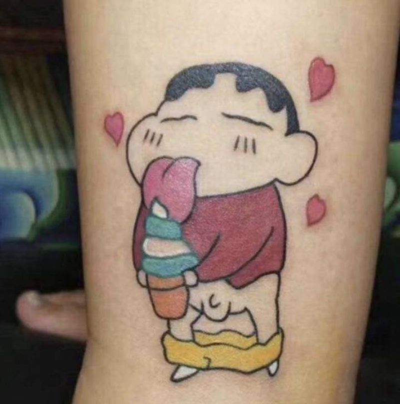 小图纹身图片_腿部纹身图案