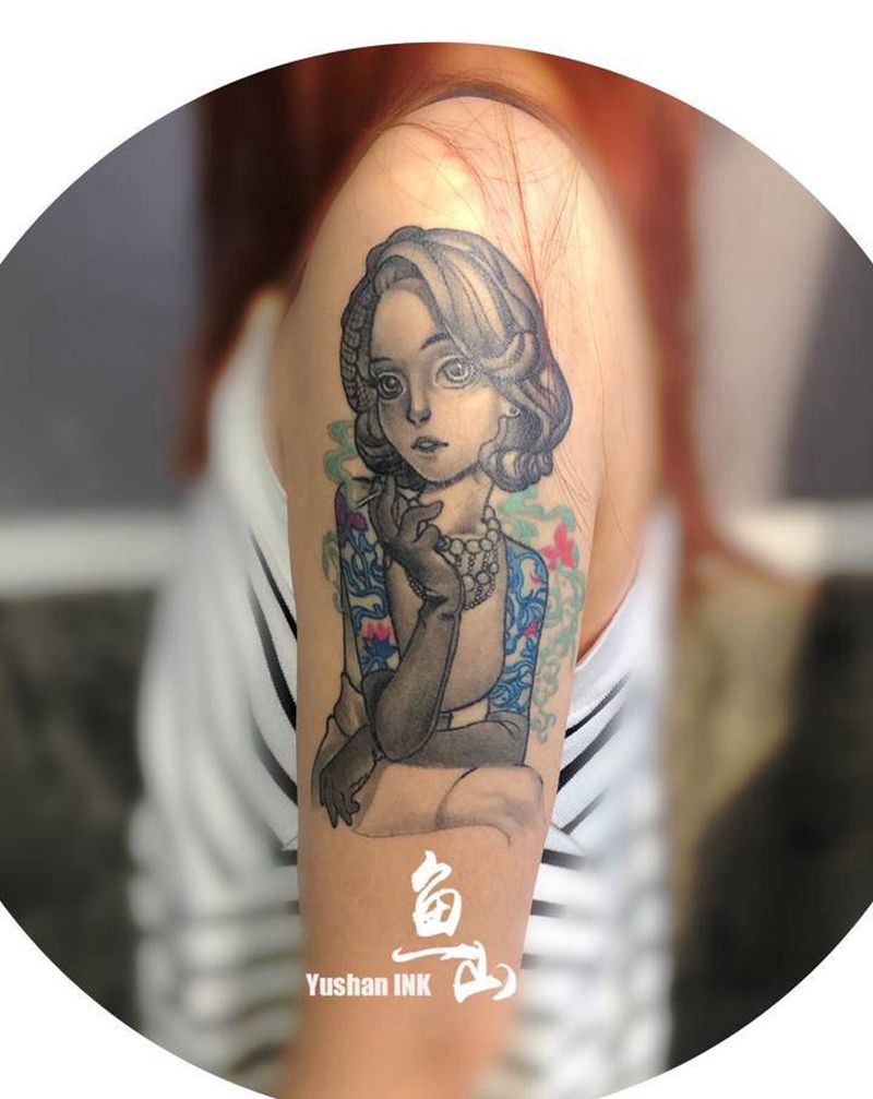 恢复后纹身图片_手臂纹身图案