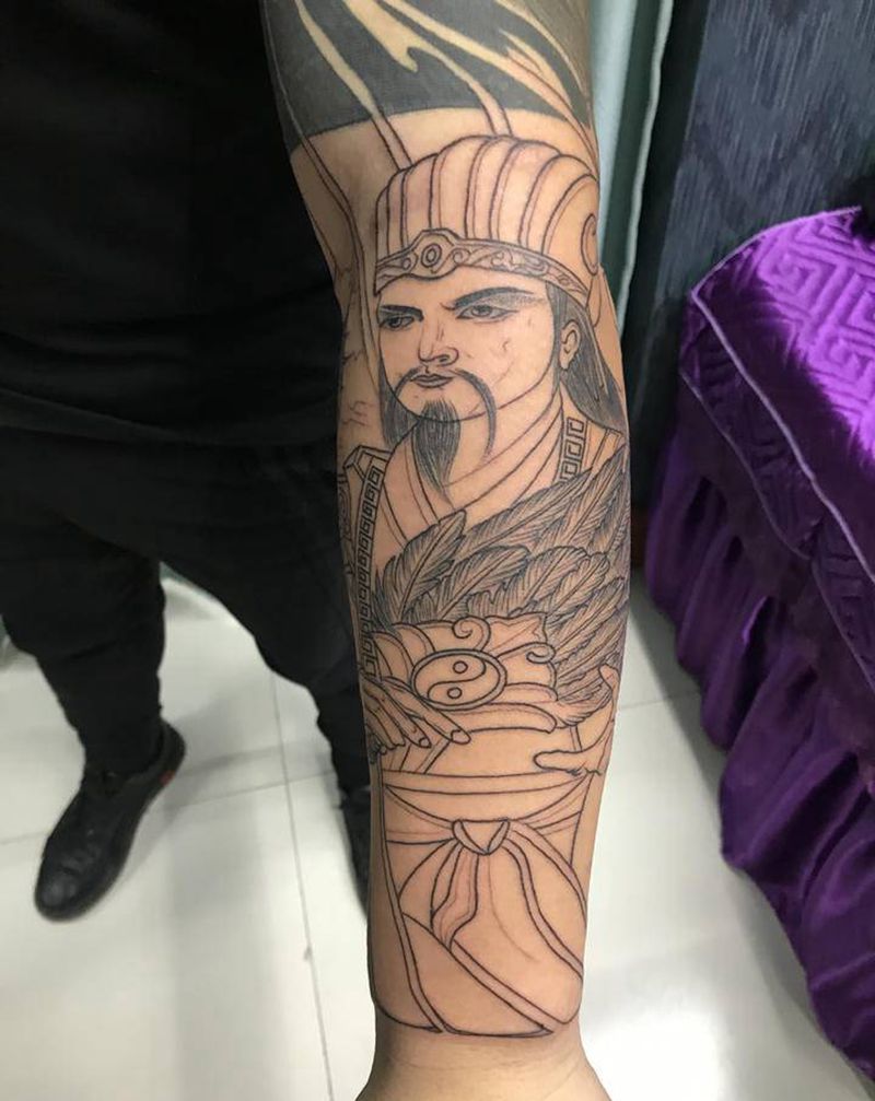 DL 包小臂纹身图片_手臂老传统纹身图案