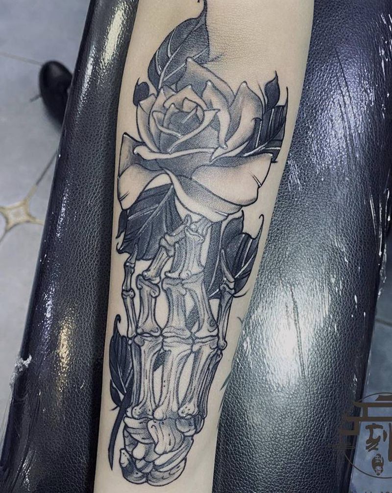 欧美小图纹身图片_手臂欧美写实纹身图案