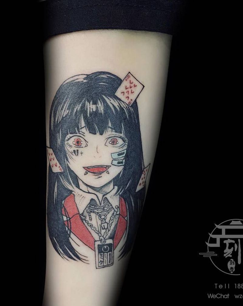二次元纹身图片_手臂个性暗黑二次元纹身图案