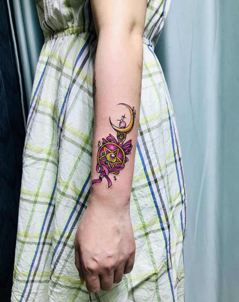 DL 小臂美少女系列纹身图片_手臂New School纹身图案