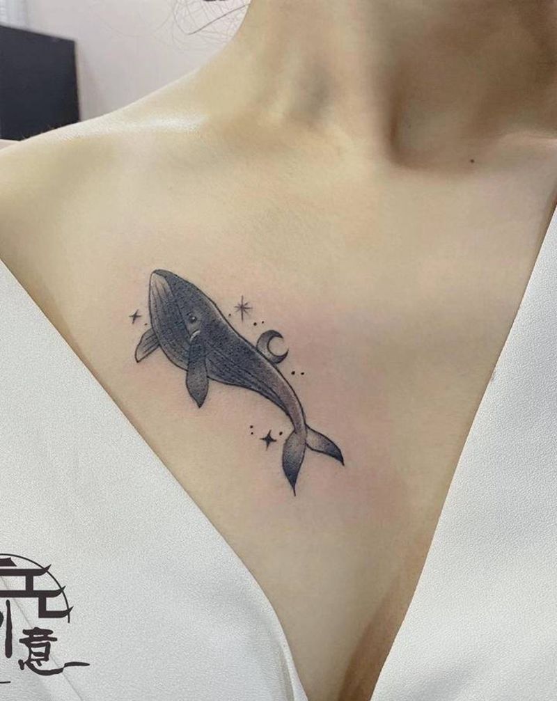 遮盖纹身图片_胸部纹身图案