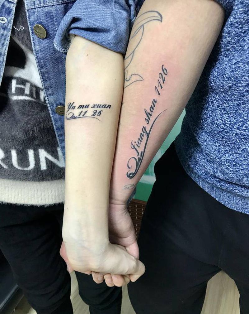 DL姓名控纹身图片_手臂老传统纹身图案