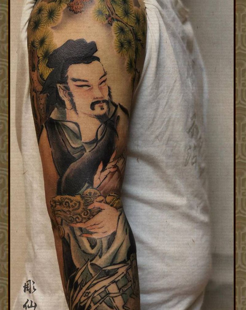 未完成纹身图片_手臂新传统纹身图案