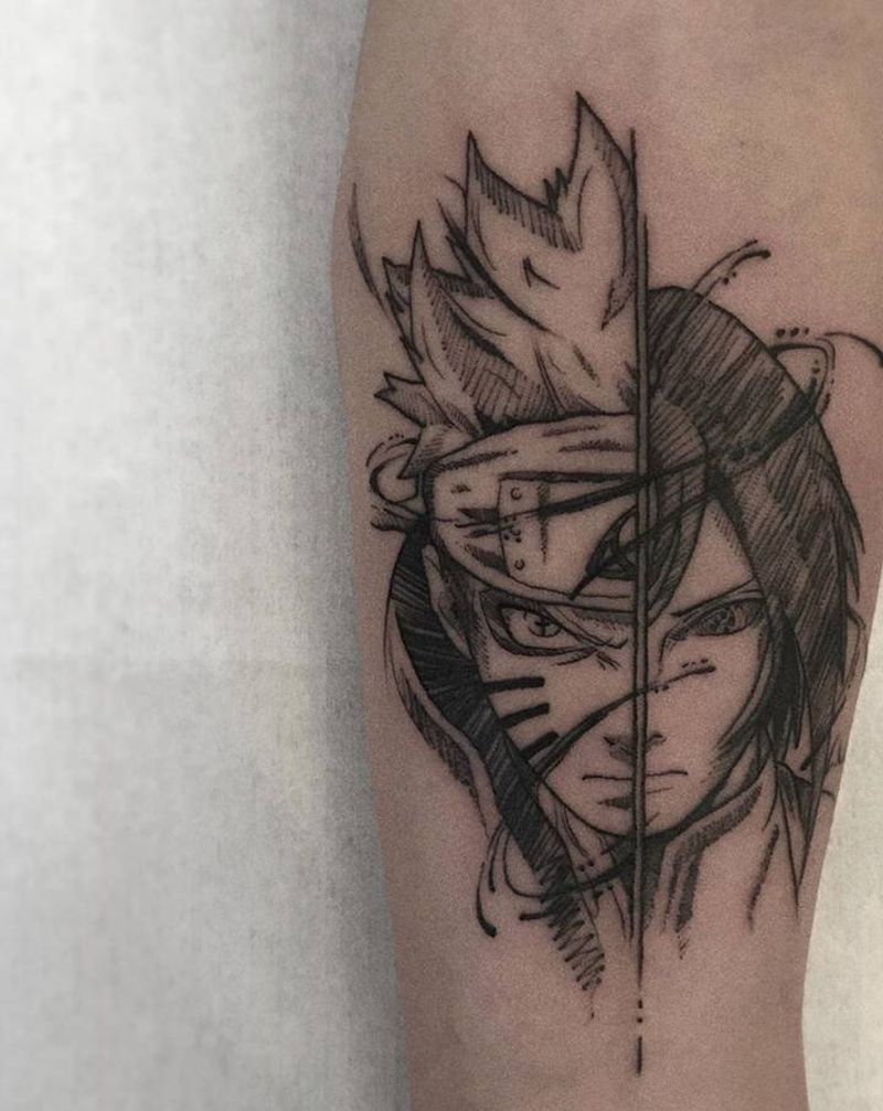 啥是gay.哪撸多纹身图片_手臂几何纹身图案