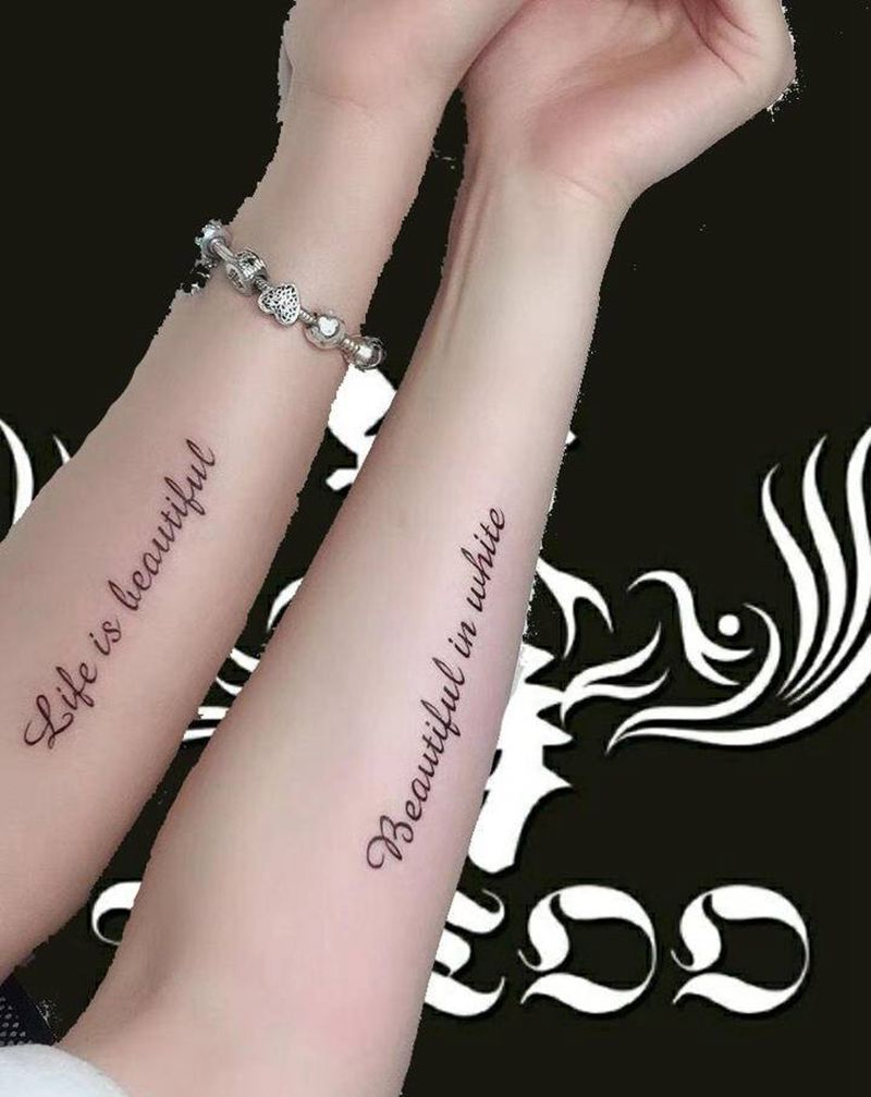 字母纹身图片_手臂纹身图案