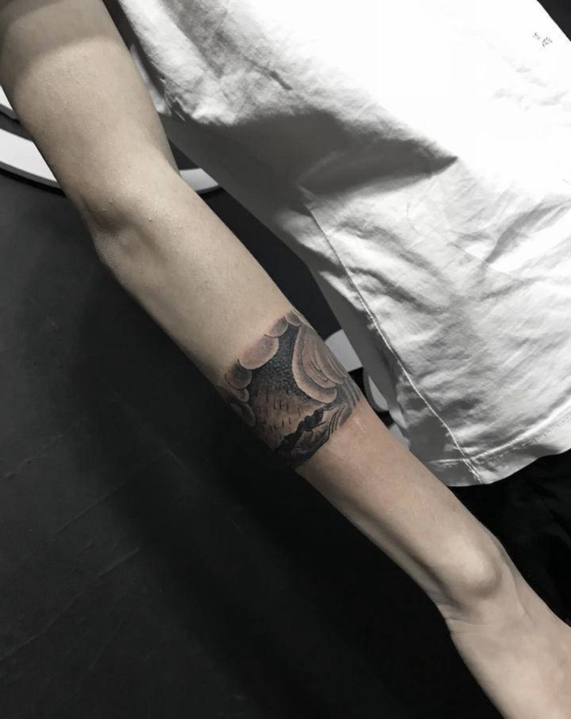 臂环纹身图片_老传统纹身图案