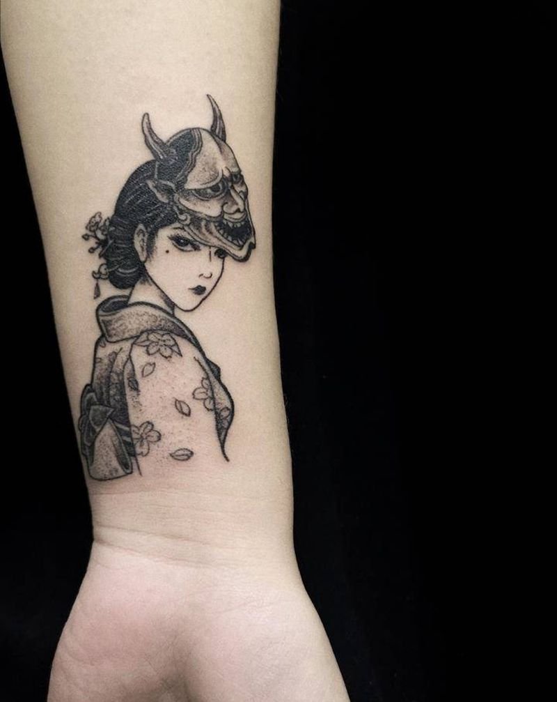 富江纹身图片_手臂纹身图案