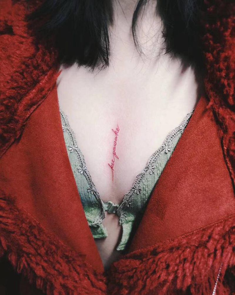 清晰纹身图片_胸部纹身图案