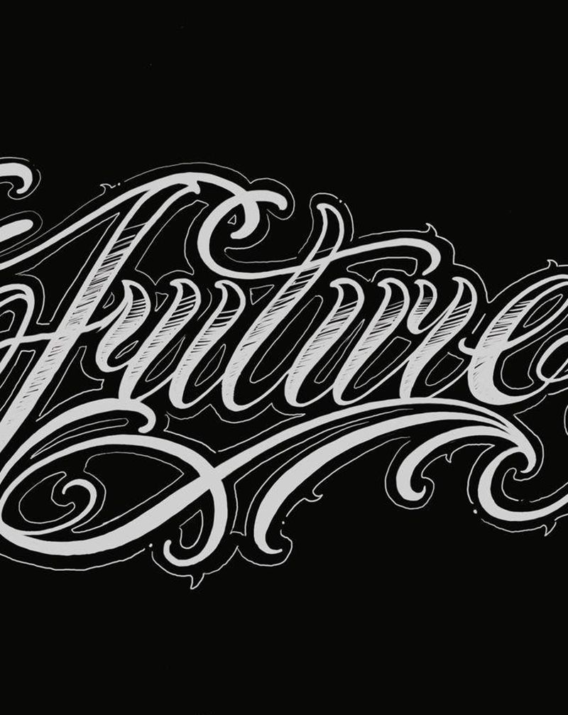 客稿设计纹身图片_花体字纹身图案