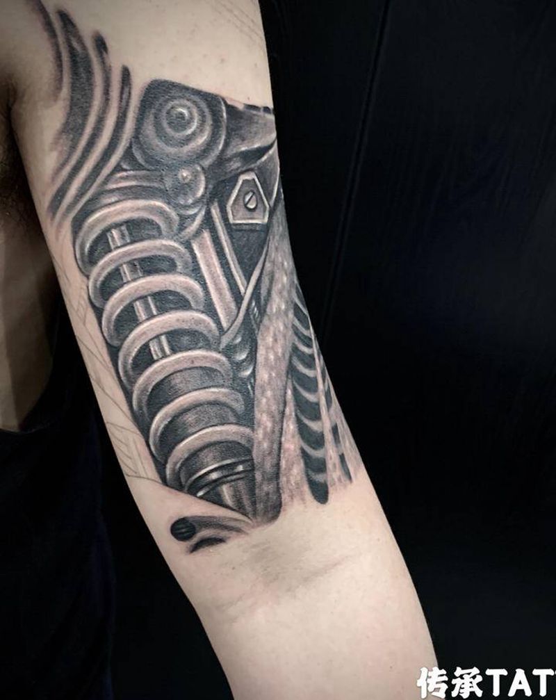 机械臂纹身图片_手臂纹身图案