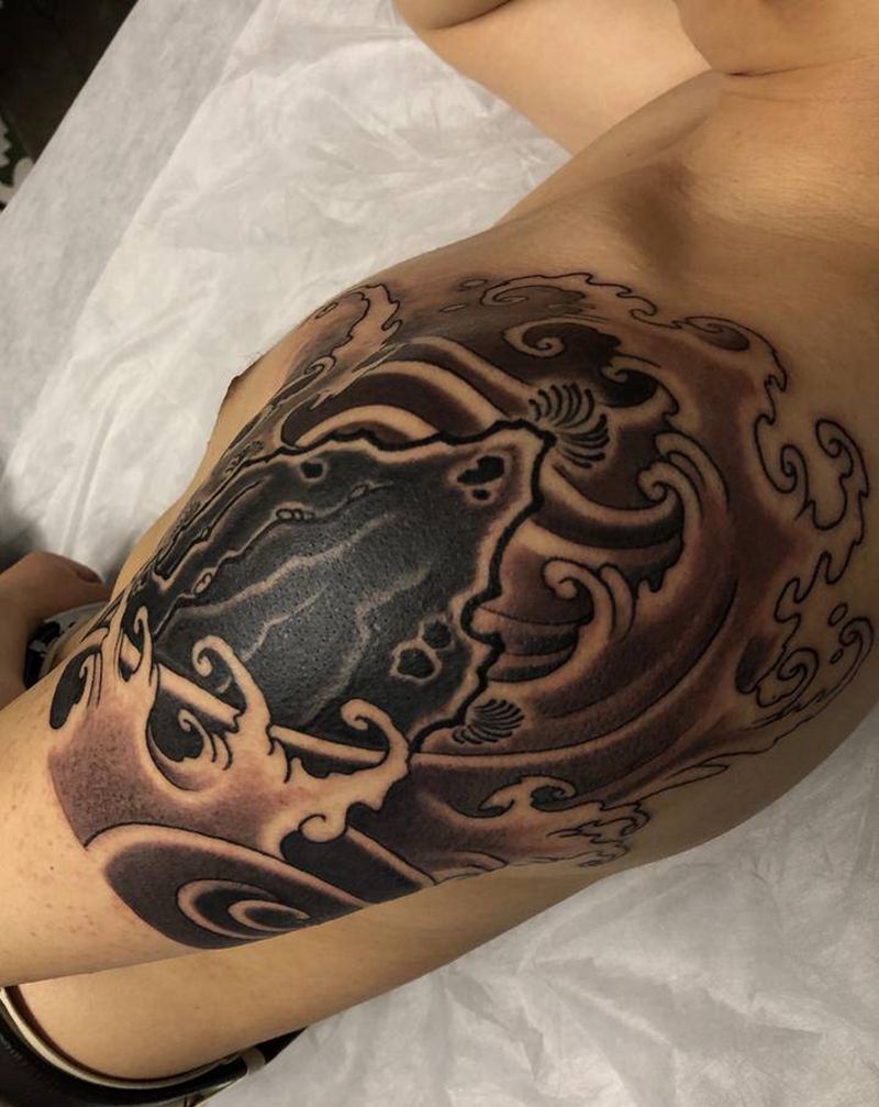 遮盖/纹身图片_手臂新传统纹身图案