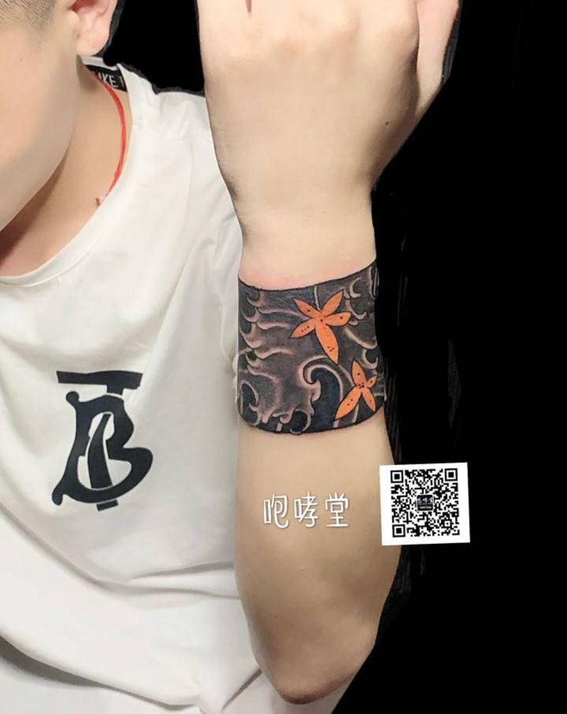 手环纹身图片_老传统纹身图案