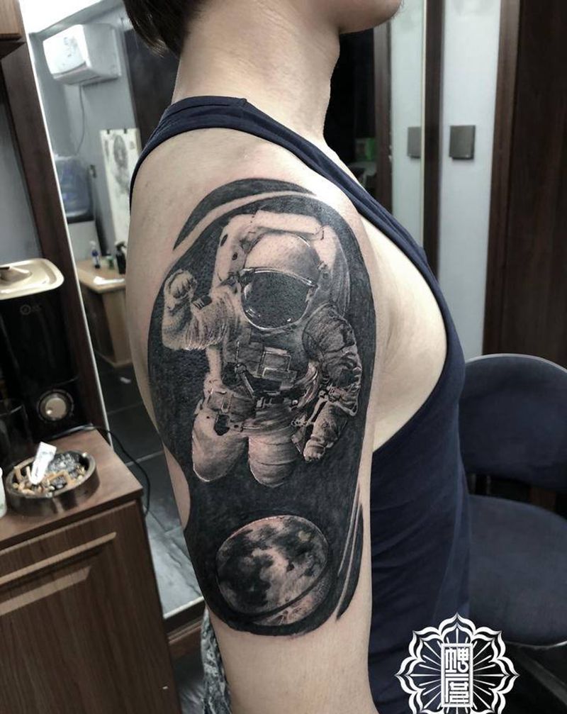 遮盖纹身图片_手臂欧美写实纹身图案