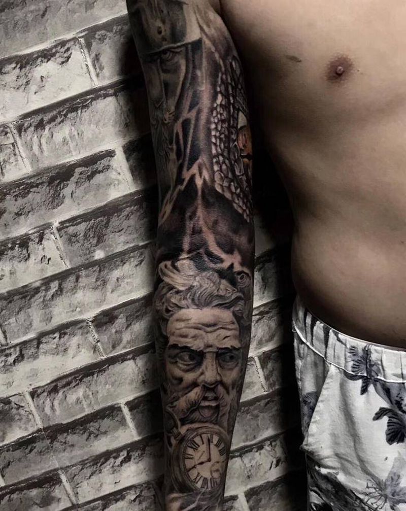 写实纹身图片_手臂欧美写实纹身图案