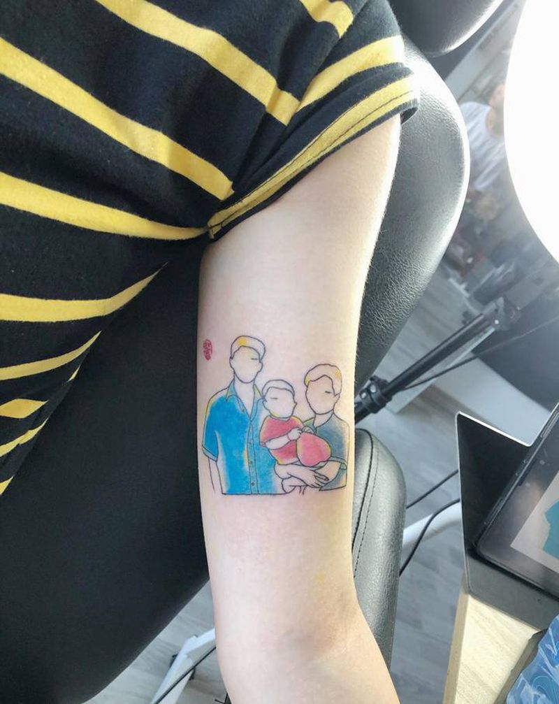 照片纹身图片_手臂纹身图案