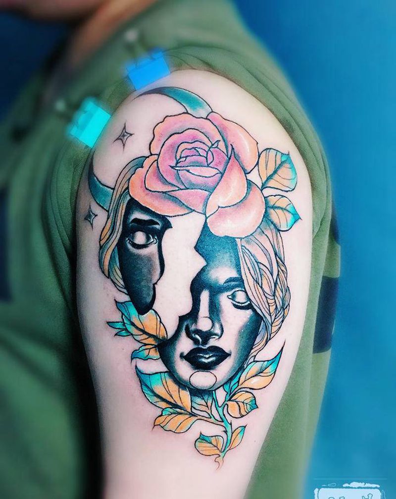 Newschool纹身图片_手臂纹身图案