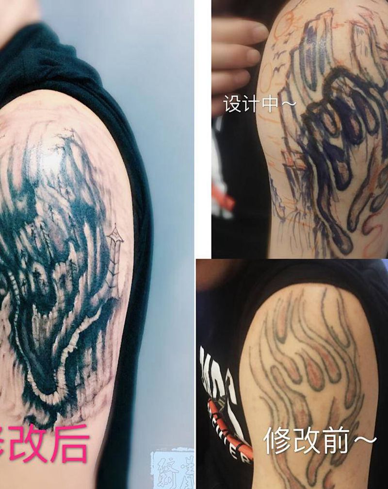 修改提升纹身图片_手臂纹身图案