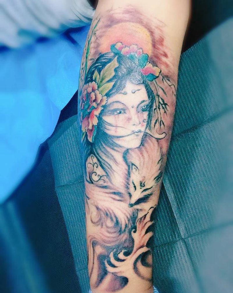 修改，添加，提升纹身图片_腿部新传统纹身图案