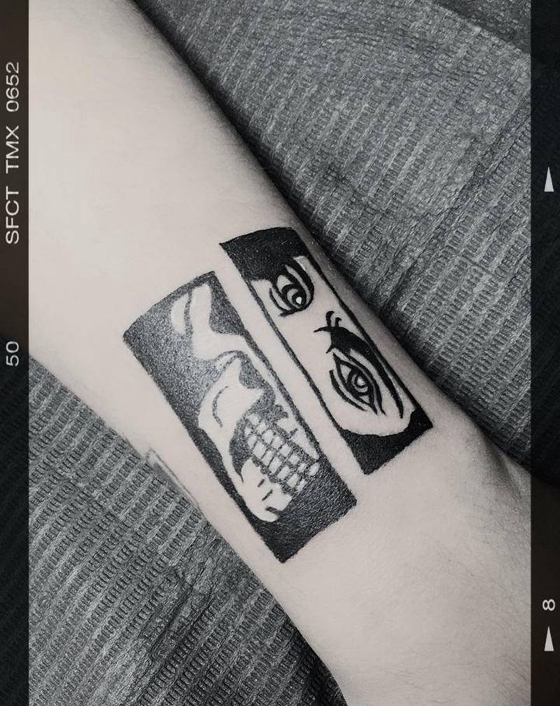 小暗黑纹身图片_手臂纹身图案