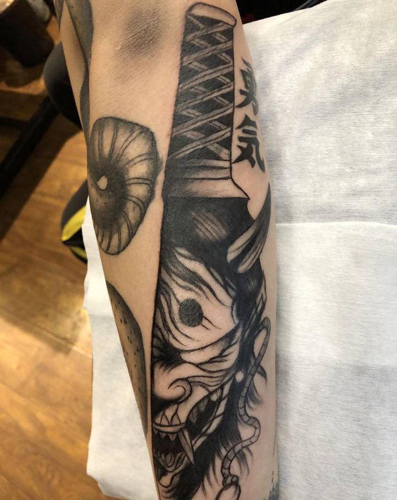 勇气纹身图片_手臂手部新传统老传统纹身图案