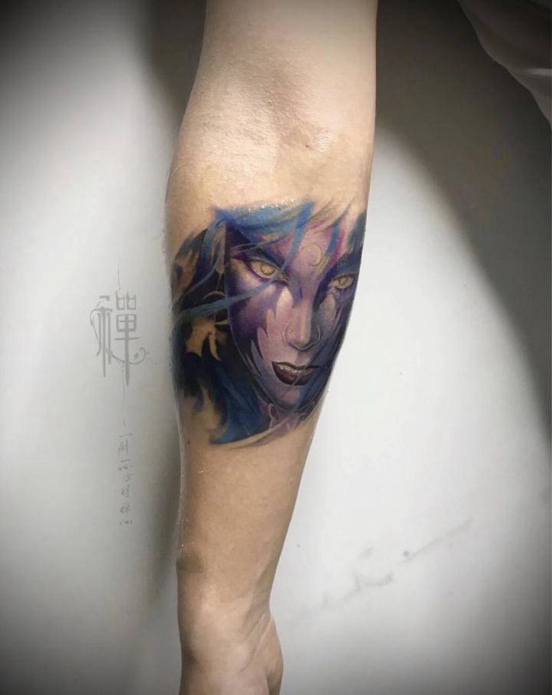 魔兽世界 泰兰德纹身图片_手臂手部欧美写实重彩游戏人物魔兽世界纹身图案