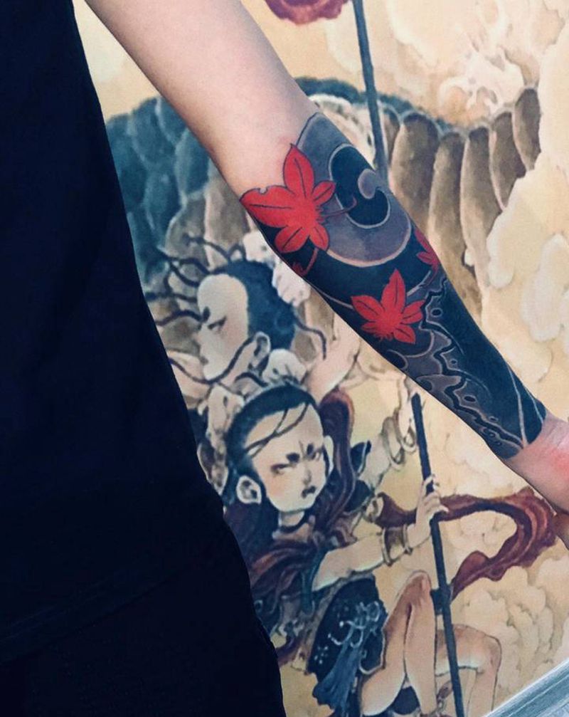 遮盖纹身图片_手臂纹身图案