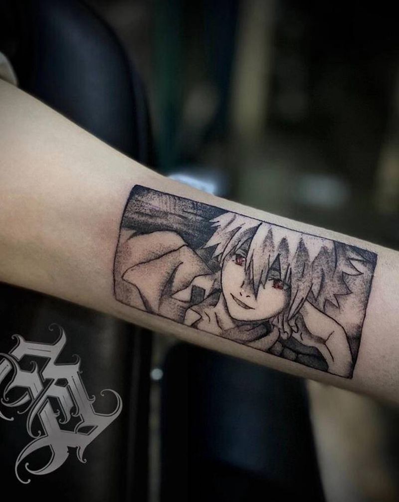 情侣纹身纹身图片_手臂点刺纹身图案