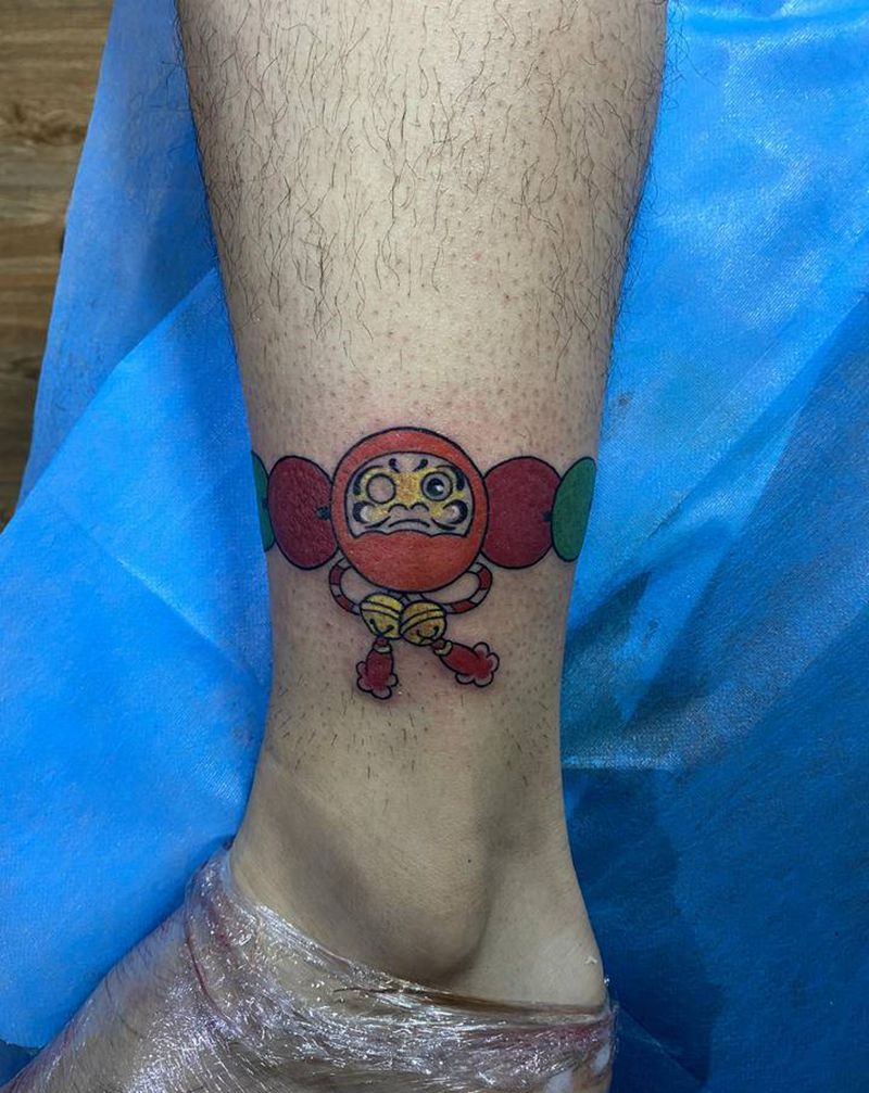 脚窜纹身图片_脚部腿部老传统图腾纹身图案