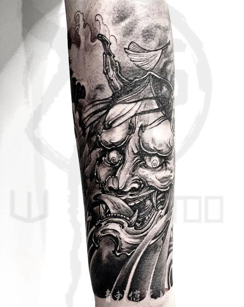 般若纹身图片_手臂新传统纹身图案