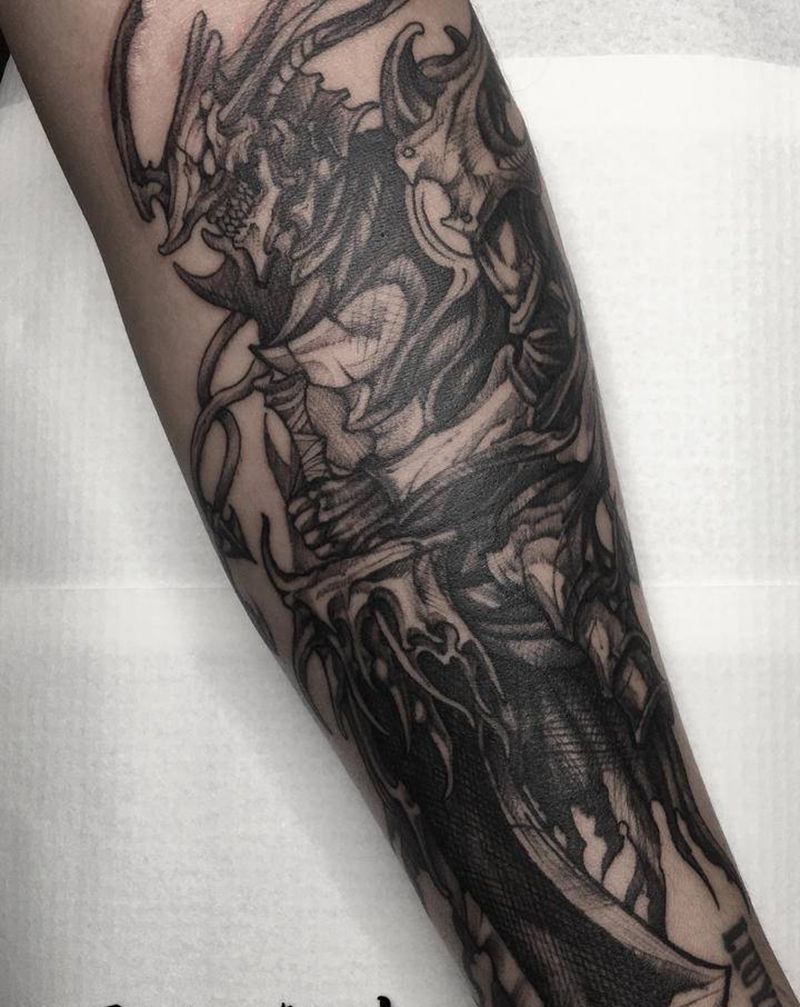 战士纹身图片_手臂纹身图案