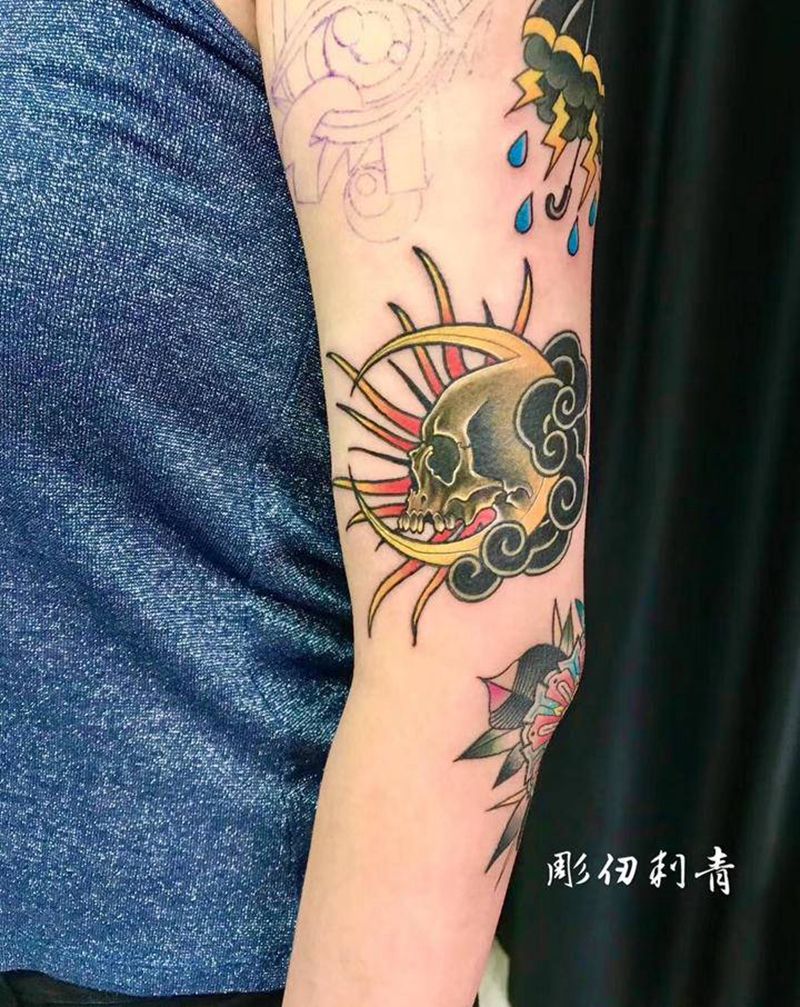 ☠️纹身图片_New School纹身图案
