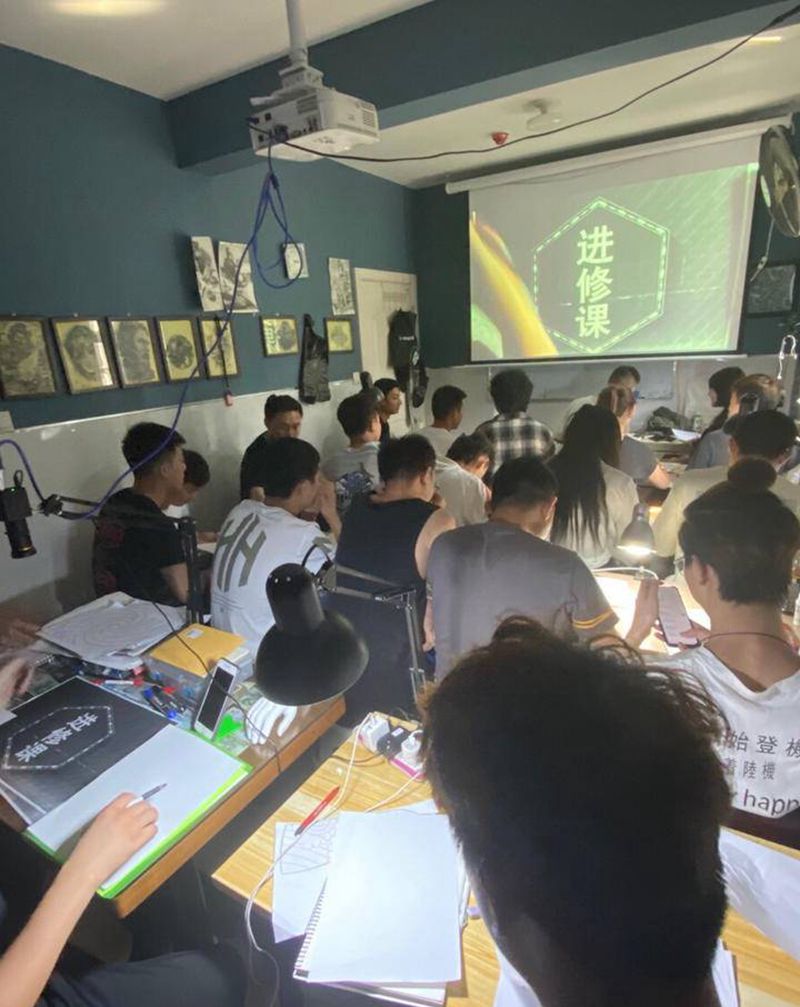 徒弟进修课纹身图片_进修课纹身图案