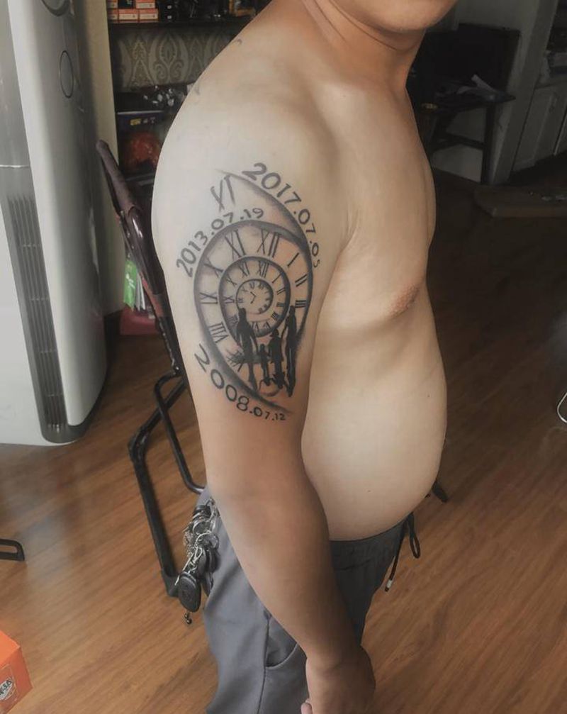 有意义纹身图片_手臂点刺纹身图案