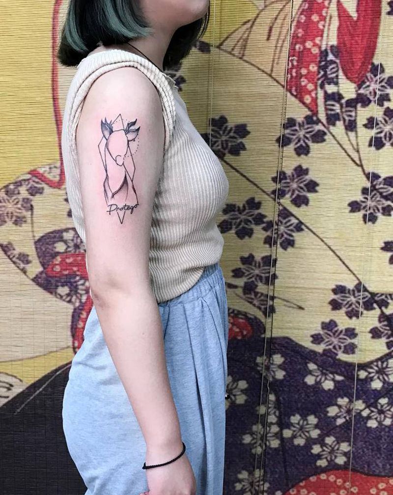 Protego纹身图片_手臂纹身图案