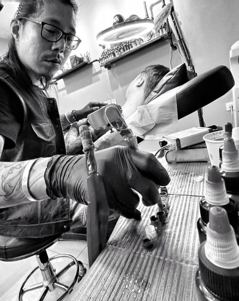 工作日常纹身图片_手臂老传统纹身图案