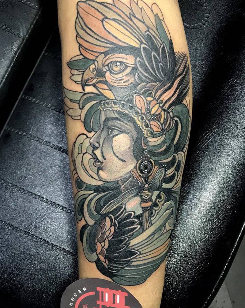 New  school纹身图片_New School高级灰纹身图案