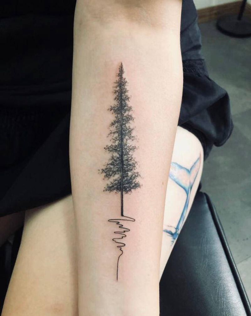 树纹身图片_手臂纹身图案