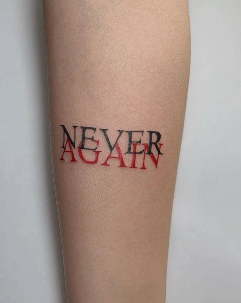 从不拒绝纹身图片_手部手臂纹身图案